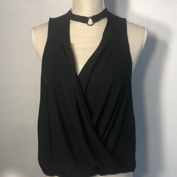 EUC Free People So Fine Faux Wrap Top in Black - Picture 7 of 8